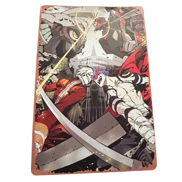 Anime Art Print with Dynamic Battle Scene 8x12 - Picture 1 of 1